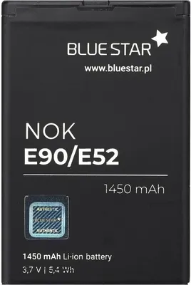 Produktbild von Bluestar Akku Ersatz kompatibel mit Nokia E52 / E55 / E61 / E63i / E71 / E72 1450 mAh Austausch Batterie Accu BP-4L