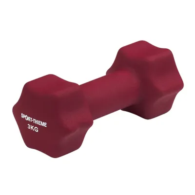 Produktbild von Sport-Thieme Fausthantel "Neopren", 3 kg, Bordeaux