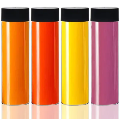 Immagine prodotto di Solidchoice - Set di 6 bottiglie di plastica riutilizzabili da 500 ml per succhi