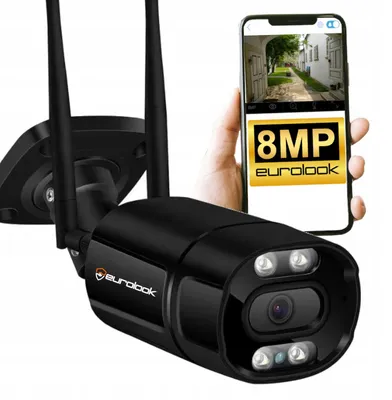 Produktbild von Eurolook D9 Pro+ WLAN IP-Kamera 8MP 4x Zoom