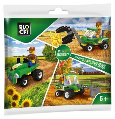 Zdjęcie produktu dla Blocki Myfarm Mini Zestaw Klocków Do Kolekcji Farmy Z Pojazdami I Figurka