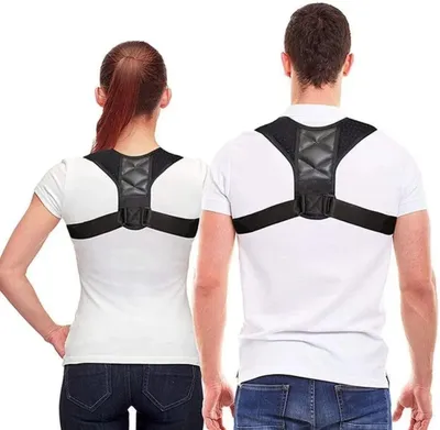 Produktbild von Rückenstützgürtel für Haltungskorrektur Rücken Damen und Herren, Rücken Geradehalter, Rückengurt Kann die Rückseite Gerade Haltung（1 Stücke）