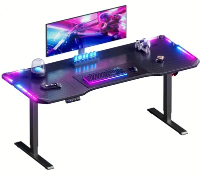 Image de Bureau assis-debout électrique réglable - Bureau électrique - Bureau debout - Bureau gaming - Bureau informatique