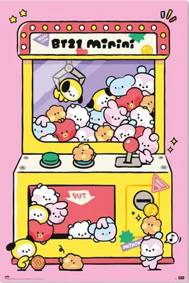 Produktbild von BT21 - Arcade Machine - Poster Druck - Größe 61x91,5 cm