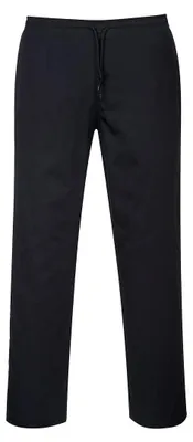 Produktbild von Portwest Kochhose mit Kordelzug für Herren Schwarz M