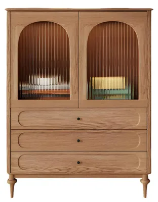 Image de Commode en bois moderne, idéale pour le salon, avec un design élégant et un espace de rangement