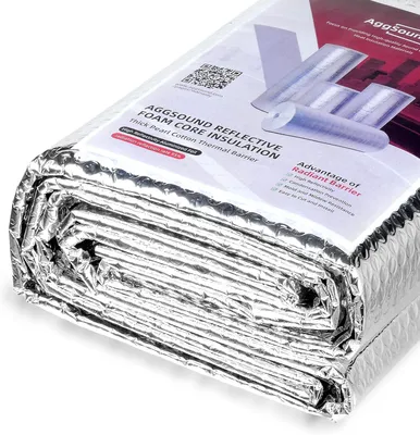 Zdjęcie produktu dla Izolacja bąbelkowa, 3 mm, 61 cm x 1,5 m, folia aluminiowa, do okien i dachów