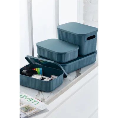 Obrázok produktu pre Hermia Concept, VLINE4LIKRSK - Modrý, organizér na make-up, modrý, 100 % PLAST, 18,5 x 26,5 x 7,5 cm