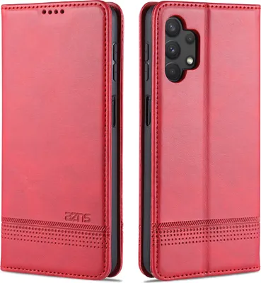 Image de Etui Samsung A32 5G, portefeuille avec fermeture magnétique et support, étui en cuir pour Samsung Galaxy A32 5G Rose