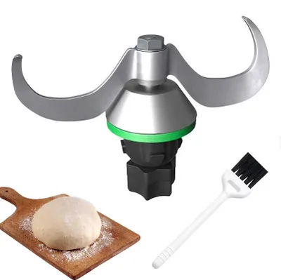 Teigknetmesser für Thermomix TM5/TM6, Edelstahl, Doppelmesser