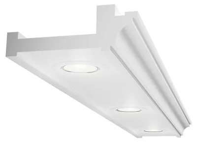 Immagine prodotto di ELHARE Modanature per stucchi Profilo LED Spot Striscia di illuminazione indiretta Luce XPS LH17A - 70x200mm, 2m