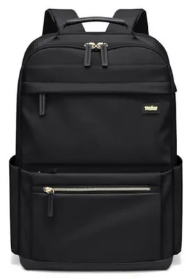 Immagine prodotto di Zaino da donna per laptop da 15,6 pollici, zaino da scuola impermeabile, elegante, colore nero