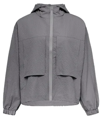 Produktbild von Damen Jacke in Grau, Größe L, mit Reißverschluss und einer regulären Passform