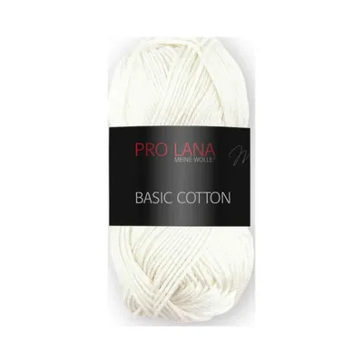 Produktbild von Pro Lana Basic Baumwolle 50g (02) wollweiss