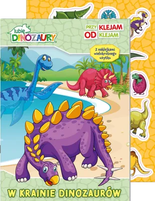Immagine prodotto di Lubię Dinozaury Naklejki z dinozaurami - Przyklejam Odklejam