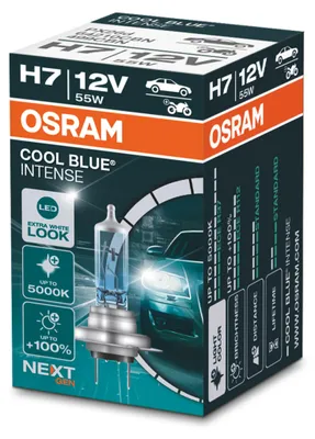 Productafbeelding van 1 stuks OSRAM COOL BLUE INTENSE NEXT GENERATION lamp, koplamp H7, 55W