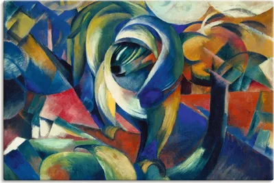 Produktbild von ARTland Leinwandbild Der Mandrill. 1913. Größe: 90x60 cm