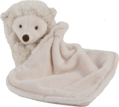 Produktbild von Bukowski Igel Hubert weiß 10 cm mit Schnuffeltuch
