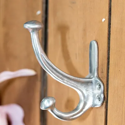 Produktbild von Garderobenhaken aus Aluminium, Kleiderhaken im antiken Design, Aluminium