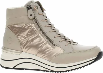 Zdjęcie produktu dla Damskie buty za kostkę Remonte D0T72-60 beżowe combi 38