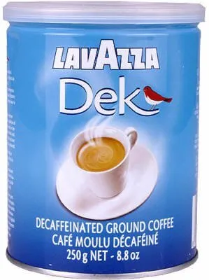 Zdjęcie produktu dla LAVAZZA 121815000 LAVAZZA Caffé Decaffeinato  Kaffee, gemahlen Arabica- und Robustabohnen mild 250,0 g