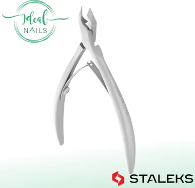 Produktbild von Nagelhautzange STALEKS SMART NS-50/5, Edelstahl, Doppelfeder, Klingenlänge 5 mm