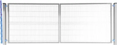 Obrázek produktu pro BRÁNA 150 cm pozinkovaná PANELOVÁ dva SLOUPKY pozinkovaná dvoukřídlá 153 cm