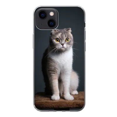 Produktbild von MuchoWow® Handyhülle Schutzhülle Hülle für iPhone 13 mini Katze - Haustiere - Licht Silikon Softcase Handy Hülle - Softcase