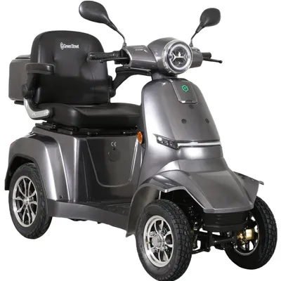 Produktbild von GreenStreet Elektromobil E-Mover Deluxe 1000W 20 km/h Li-Ion Akku (herausnehmbar) Topcase dunkelgrau