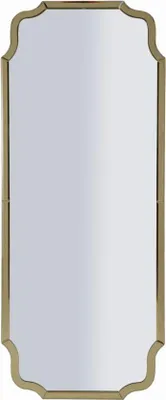 Zdjęcie produktu dla FURNLUX Lustro ścienne Istanbul Gold 60cm / Kolor główny: złoty / Wymiary: 60 x 150 x 2 cm