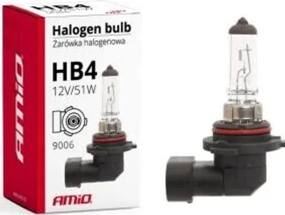 Image de Lampe halogène HB4 12V 51W 9006 AMIO-01480, phare de voiture
