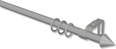 Produktbild von Interdeco Gardinenstange, Vorhangstange Chrom matt Modell Favorit Cone, 13/16 mm Ø ausziehbar, 130-240 cm