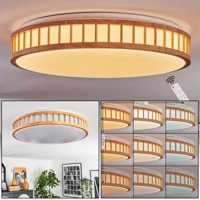 Produktbild von Buccino Deckenlampe aus Metall/Bambus/Kunststoff in Naturfarben/Weiß