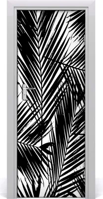 Produktbild von Tulup Türaufkleber 75x205 cm Dekorative Aufkleber Selbstklebend Wasserdichte Tapete Abnehmbar Schlafzimmer Wohnzimmer Wohnkultur - Palmenblätter