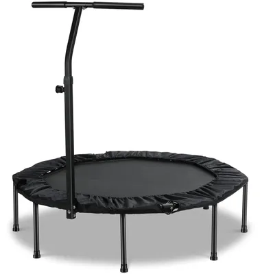 Immagine prodotto di TRAMPOLINO FITNESS - Mini trampolino da 127 cm con maniglia a T regolabile - Nero