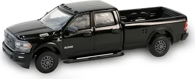 Produktbild von RAM 2500 Laramie 2024 Schwarz aus der Serie BLACK BANDIT unter Blisterverpackung., GREEN28150-F-NOIR, Maßstab1/64, GREENLIGHT