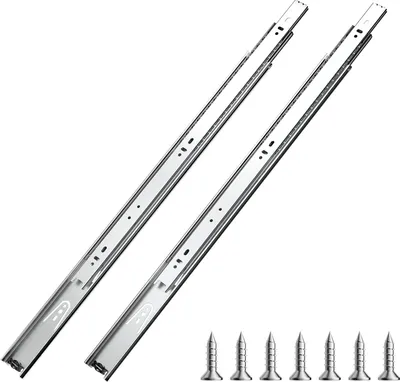 Produktbild von VEVOR Schubladenführungen 55 cm robuste seitlich montierte Kommodenschubladenführungen, Schubladenschienen für den DIY-Ersatz