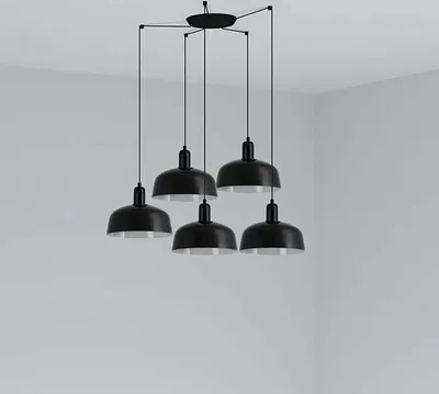Produktbild von TATAWIN M schwarze Pendelleuchte 20340-146-5L