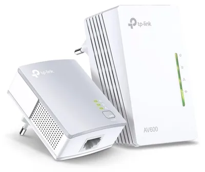 Produktbild von TP-Link AV600-300Mbit/s-WLAN-Powerline-Extender KIT, 600 Mbit/s, IEEE 1901, IEEE 802.11b, IEEE 802.11g, IEEE 802.11n, IEEE 802.3, IEEE 802.3ab, IEEE 802.3u, Typ E, Schnelles Ethernet, 10,100 Mbit/s, Wi-Fi 4 (802.11n)