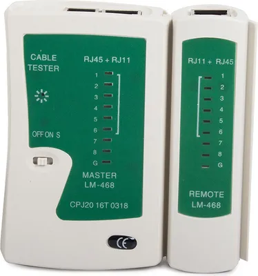 Zdjęcie produktu dla Verk 11249 Tester kabli RJ11, RJ45, kontrola LED