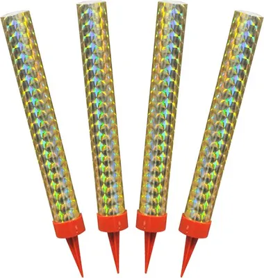 Produktbild von Geburtstagsfontäne Tortenbrunnen 4er Set, 12 cm Höhe, 15 mm Durchmesser