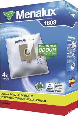 Produktbild von MENALUX Staubsaugerbeutel 1803 Synthetik 4er Pack + Filter