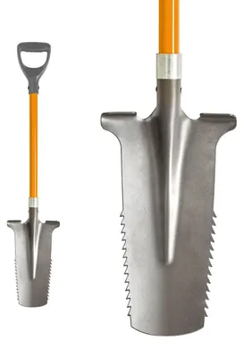 Obrázek produktu pro Lopatka na kořeny s ergonomickou rukojetí a širokou stupačkou, délka 114 cm