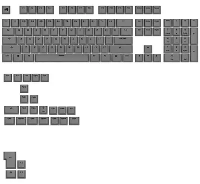 Immagine prodotto di Glorious PC Gaming Race GPBT Basics Keycaps ANSI Layout US PBT Dye-Sub