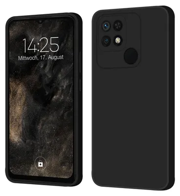 Produktbild von Hülle für Xiaomi Redmi 10C Case Cover Bumper Smartphone Softgrip Schutzhülle Farbe: Schwarz