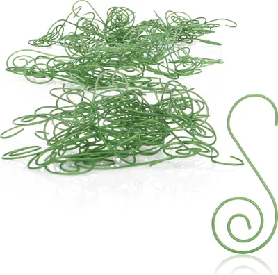 Productafbeelding van com-four® 200x Haken voor kerstboomornamenten - Kerstboomhaken - Dubbele haken voor kerstboomdecoratie - Perfect voor decoratieve hangers