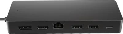 Productafbeelding van HP Universele USB-C multiport adapter, Kabel, USB 3.2 Gen 2 (3.1 Gen 2) Type-C, 10,100,1000 Mbit/s, Zwart, 4K Ultra HD
