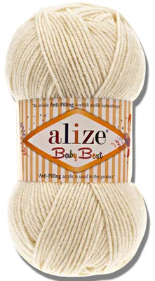 Immagine prodotto di Alize 1x 100g Baby Best, filato antipilling, tinta unita, ideale per uncinetto e maglia (62)