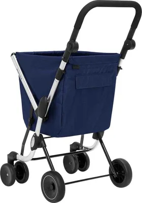 Produktbild von Famanu Einkaufstrolley mit Rädern - Zusammenklappbar - Abnehmbare Einkaufstasche