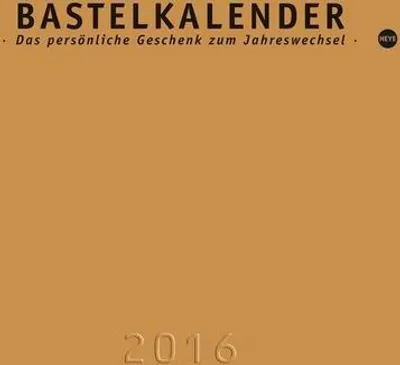 Produktbild von Bastelkalender 2016 gold, klein